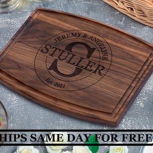 Personalized Cutting Board - Custom Cutting Board, Engraved Cutting Board, Wedding Gift, Housewarming Gift, Anniversary Gift 6