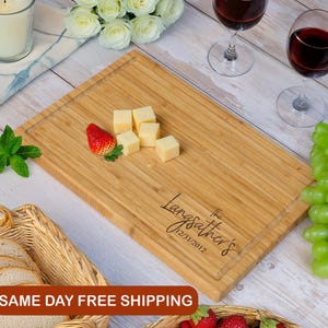 CUSTOM Personalized Cutting Board - Custom Cutting Board, Christmas gift, Engraved Cutting Board, Wedding Gift, Housewarming Gift