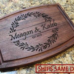 Personalized Cutting Board - Engraved Cutting Board, Custom Cutting Board, Wedding Gift, Housewarming Gift, Anniversary Gift, Closing Gift
