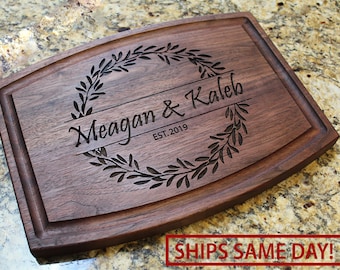 Personalized Cutting Board - Engraved Cutting Board, Custom Cutting Board, Wedding Gift, Housewarming Gift, Anniversary Gift, Closing Gift