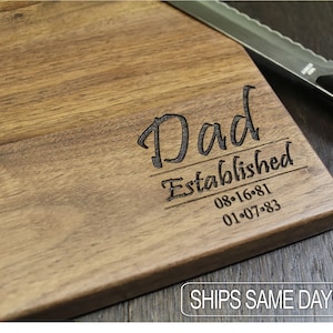 Personalized Cutting Board - Engraved Cutting Board, Father&#39;s Day, Gift for Him, Closing Gift. Housewarming Gift, Anniversary Gift