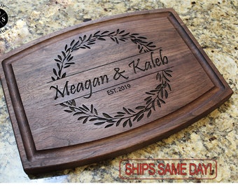 Personalized Cutting Board - Custom Cutting Board, Engraved Cutting Board, Wedding Gift, Housewarming Gift, Anniversary Gift