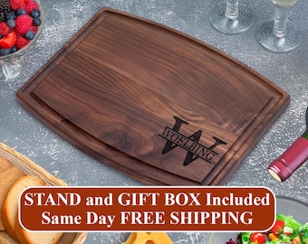 Personalized Wood Cutting Board: Engraved Gift