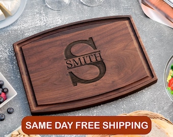 Personalized Engraved Cutting Board: Wedding, Anniversary, Housewarming Gift