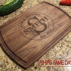 Personalized Cutting Board - Custom Cutting Board, Engraved Cutting Board, Wedding Gift, Housewarming Gift, Anniversary Gift 6