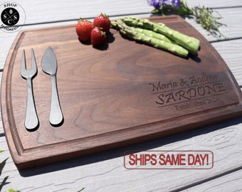 Personalized Cutting Board - Engraved Cutting Board, Custom Cutting Board, Wedding Gift, Closing Gift. Housewarming Gift, Anniversary 60