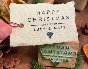 Christmas tag stamp, personalised christmas tags. custom christmas tags, Christmas tags, christmas stamp, personalised christmas stamp