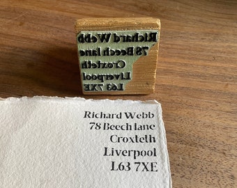 Retouradresstempel | Aangepaste adres rubberen stempel | Gepersonaliseerde adresstempel | Aangepaste adresstempel | Bruiloft adres stempel
