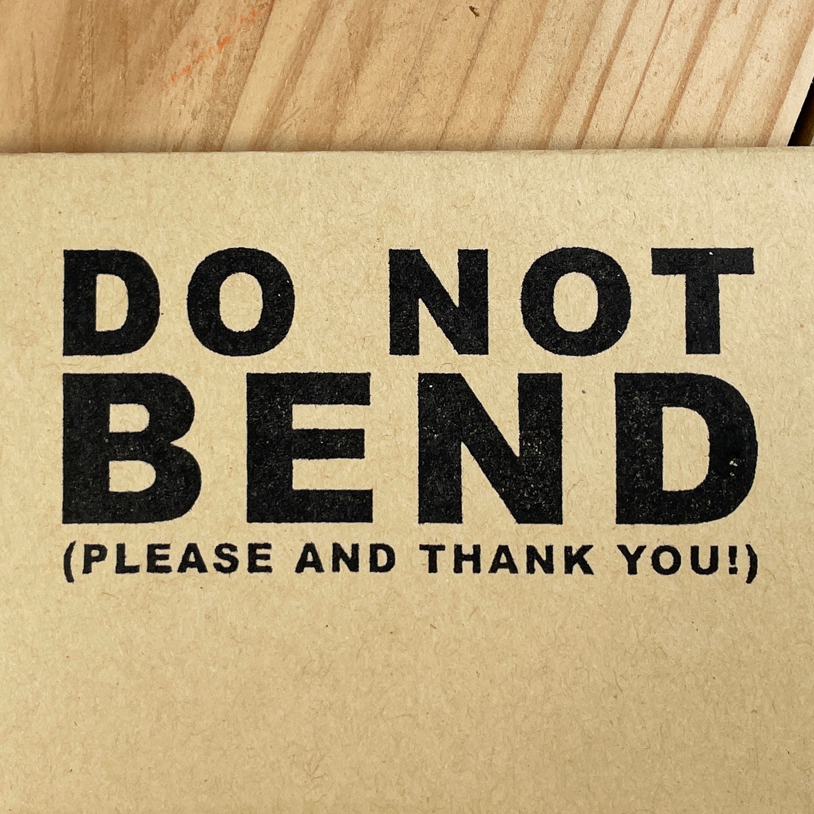 Do not bend stamp, box stamp, envelope stamp, fragile stamp, do not bend rubber stamp, for packaging, business