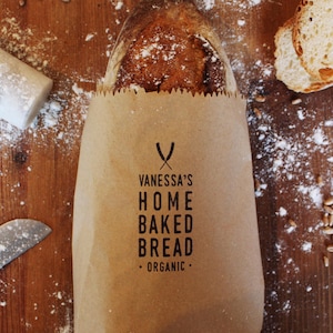 Home Baked Bread Stamp | Bakery Stamp | Bread Label Stamp | Bakery Label Stamp | Bakery Logo Stamp | Bread Rubber Stamp