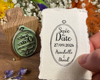 Custom Save the Date Stamp | Save The Date Tag Stamp | Custom Wedding Date Stamp | Personalised Save The Date | Save The Date Rubber Stamp