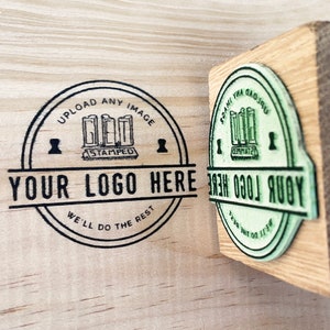 Logo stamp Eco-Friendly custom logo stamp business stamp packaging stamp stationery stamp stamp for business branding stamp image 6