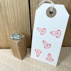 Trouwringenstempel, mini-huwelijksstempel,