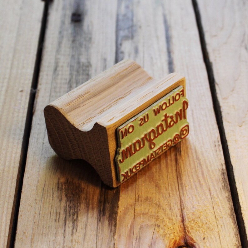 Instagram stamp, follow us stamp, business packaging stamp, social media stamp image 2