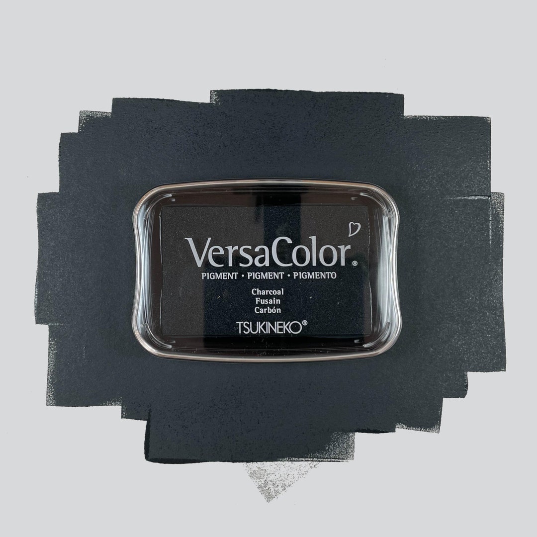 Versacolor Ink Pad Charcoal Etsy