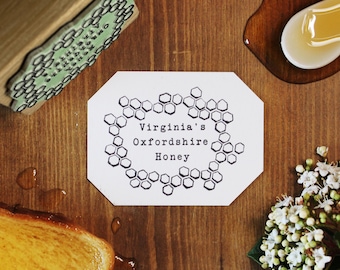 Honey label Stamp | Honey Label | Custom Honey Label | Personalised Honey Label | Jar Label | Custom Label | Label Rubber Stamp