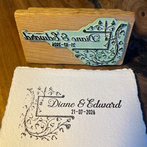 Ivy Wedding Rubber Stamp Save The Date Rubber Stamp Wedding Favour Rubber Stamp Floral Wedding Invite Ivy Save The Date image 6