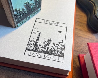 Ex Libris Stamp - Meadow | From the Library of stamp | Personalised book stamp