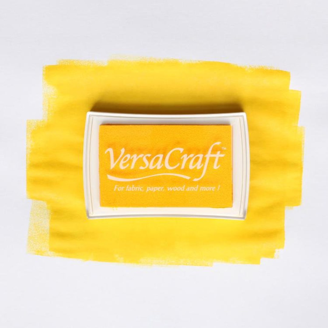 Versacraft Ink Pad Lemon Yellow for Fabric and Wood Etsy UK