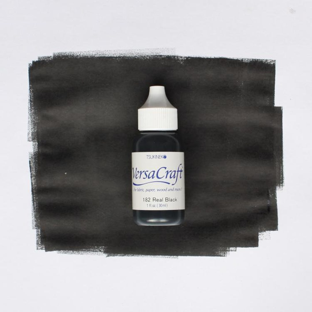Versacraft Ink Pad Real Black Reinker for Fabric and Wood Etsy