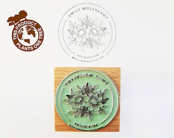 Logo stempel | Umweltfreundlicher logo stempel | Geschäftsstempel | Verpackungsstempel | Briefpapierstempel | Stempel für Business | Markenstempel