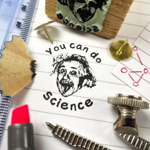 Teacher Stamp | You can do Science! (Einstein)