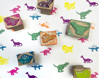 Dinosaur Stamp Set, Prehistoric Stamp Set, Jurassic Stamp Set, kids crafts stamps