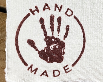 Hand made stamp, Home made stamp, hand crafted stamp, etsy seller stamp, business stamp, small business stamp