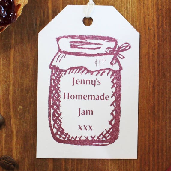 Jar Label Stamp, jam label stamp, Chutney label, preserve label, conserve label, custom jam label, personalised jam label, custom jar label