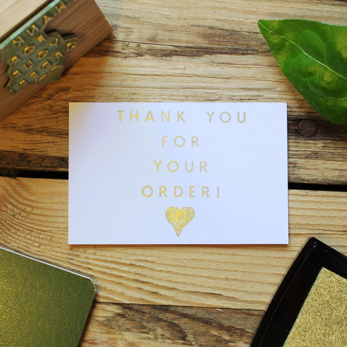 Thanks for Your Order Stamp Thank You Stamp Etsy Seller - Etsy