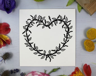 Heart Wreath Stamp