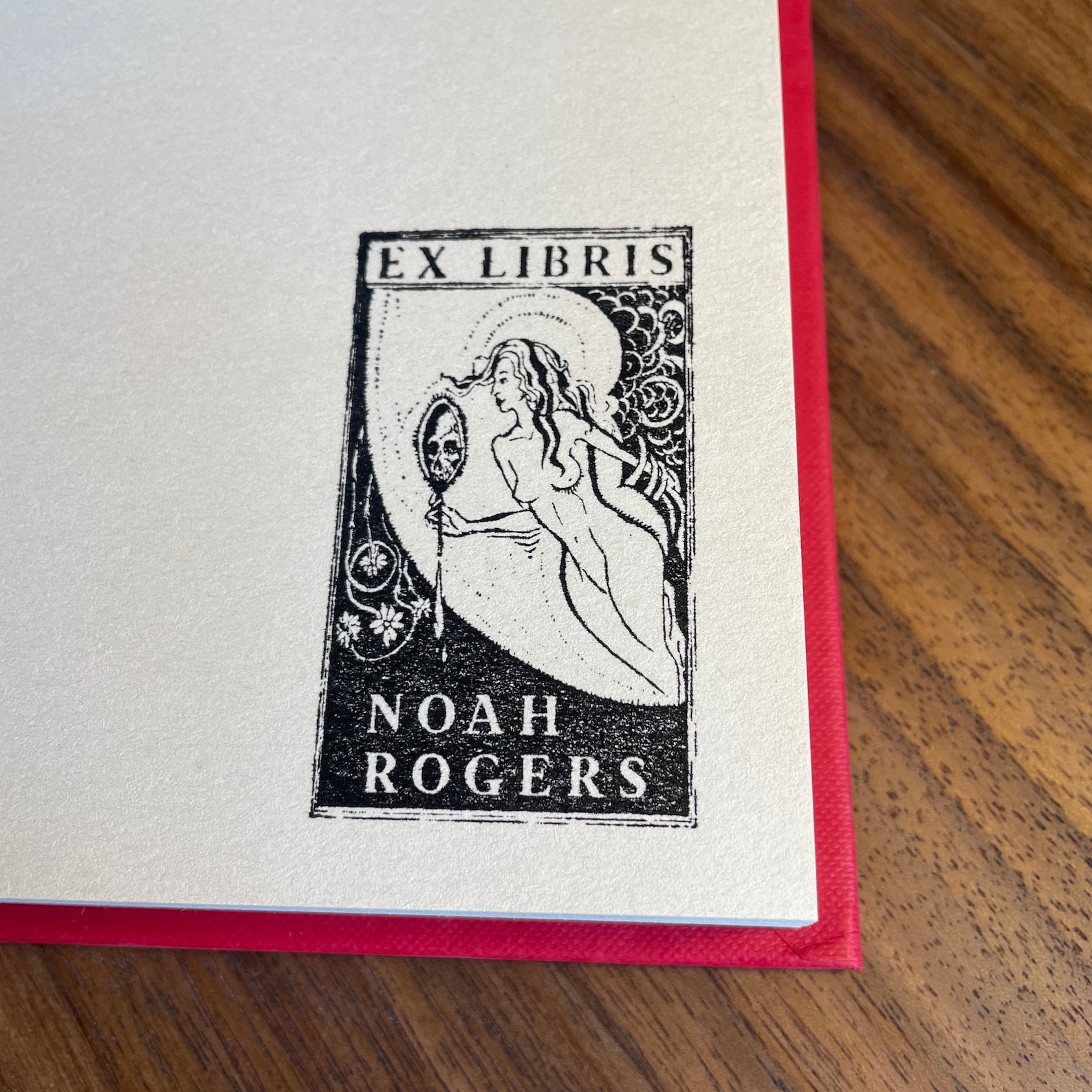 Ex Library Stamp Gothic Ex Libris Stamp From the Library of Stamp - Etsy