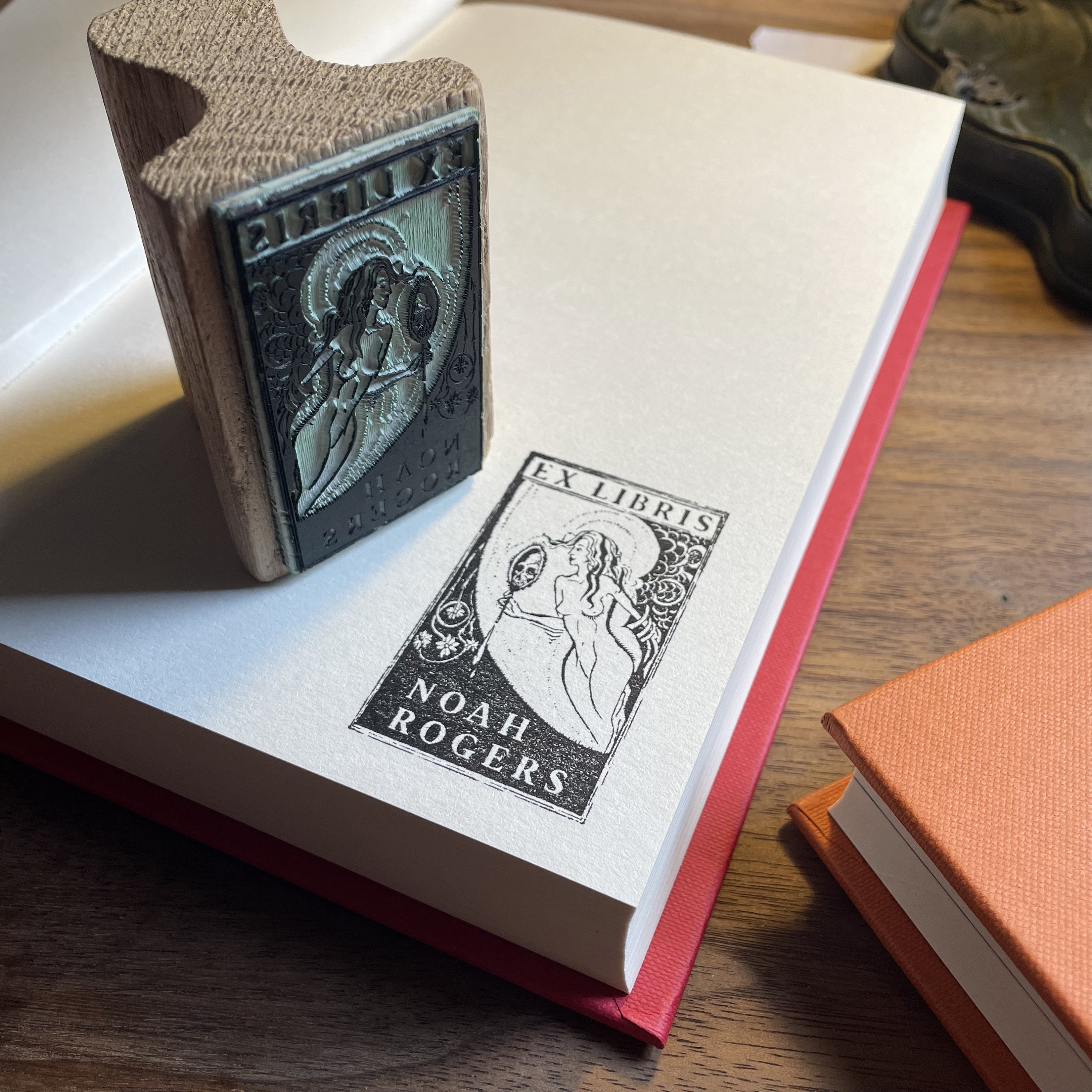 Ex Library Stamp Gothic Ex Libris Stamp From the Library of Stamp - Etsy