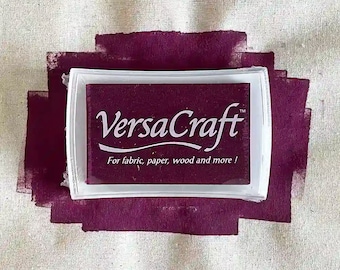 Versacraft Ink Pad | Burgundy | for fabric and wood