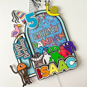 Garten of Banban cake topper, garten of banban party decor, garten of banban birthday