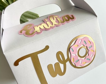 Sweet One | Two Sweet | Donut Theme Birthday Party Favor Boxes | Donut Grow Up