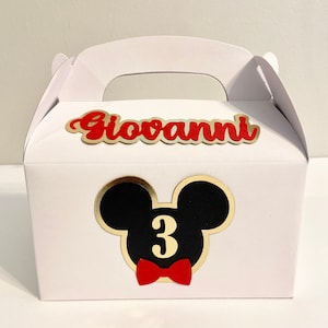 Mickey Inspired Birthday Party Favor Boxes