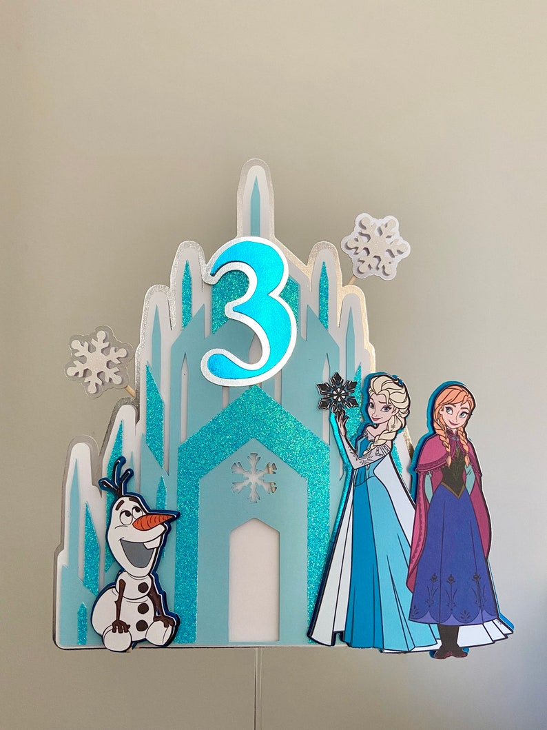Frozen Cake Topper Elsa & Anna Cake Topper Olaf Cake Topper Etsy