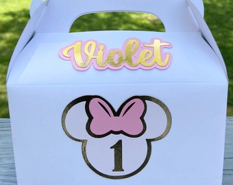 Minnie Inspired Birthday Party Favor Boxes