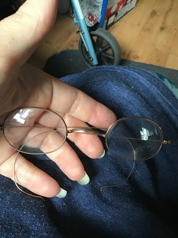SALE ! Antique 10k Gold Eyeglasses - optical - mar