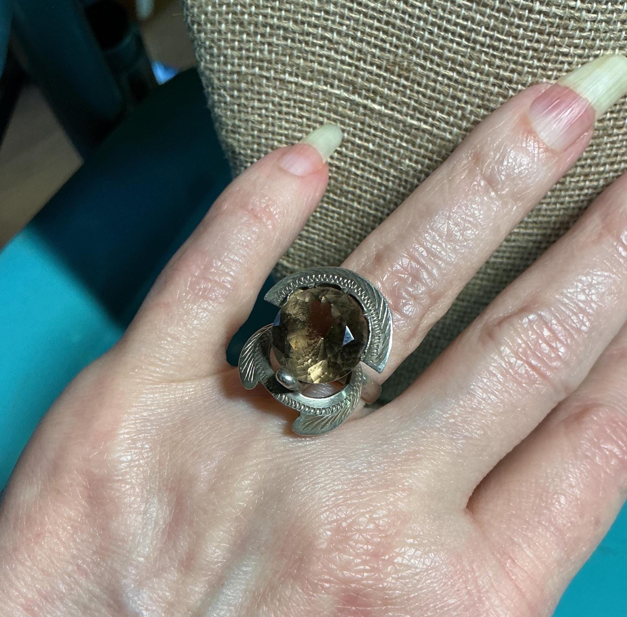 Broken Stone Ring - Etsy