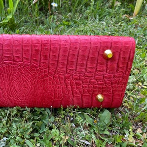 Handcrafted handbag in WAX fabric and synthetic leather / produced in Ivory Coast / women's bag in synthetic leather and wax fabric image 7