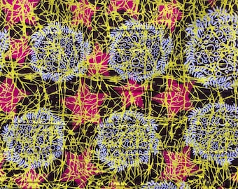 african wax print, WAX cotton fabric