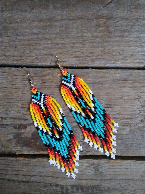Turquoise Beaded Hoops Turquoise Beaded Hoops