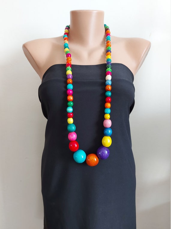 Big Bead Necklace 245 by David Forlano and Steve Ford (Polymer Clay Necklace)  | Artful Home