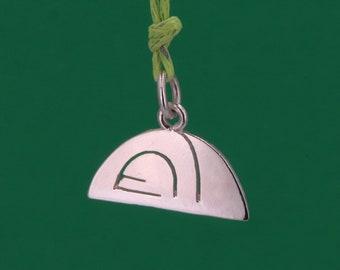 Sterling silver camping tend - camping pendant in silver - mountain tent pendant - gift idea pendant