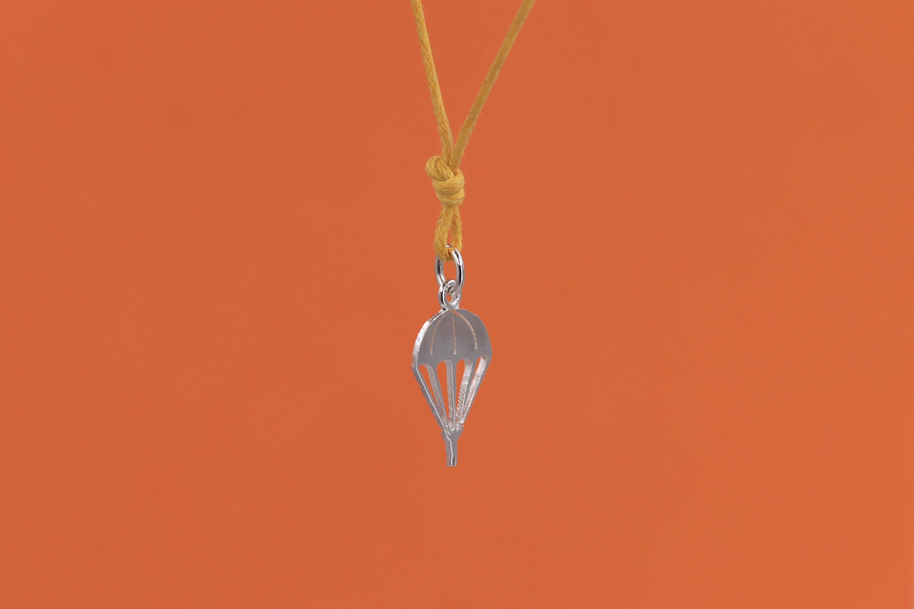 Silver Parachute Customizable Sport Pendant Unisex Pendant Etsy