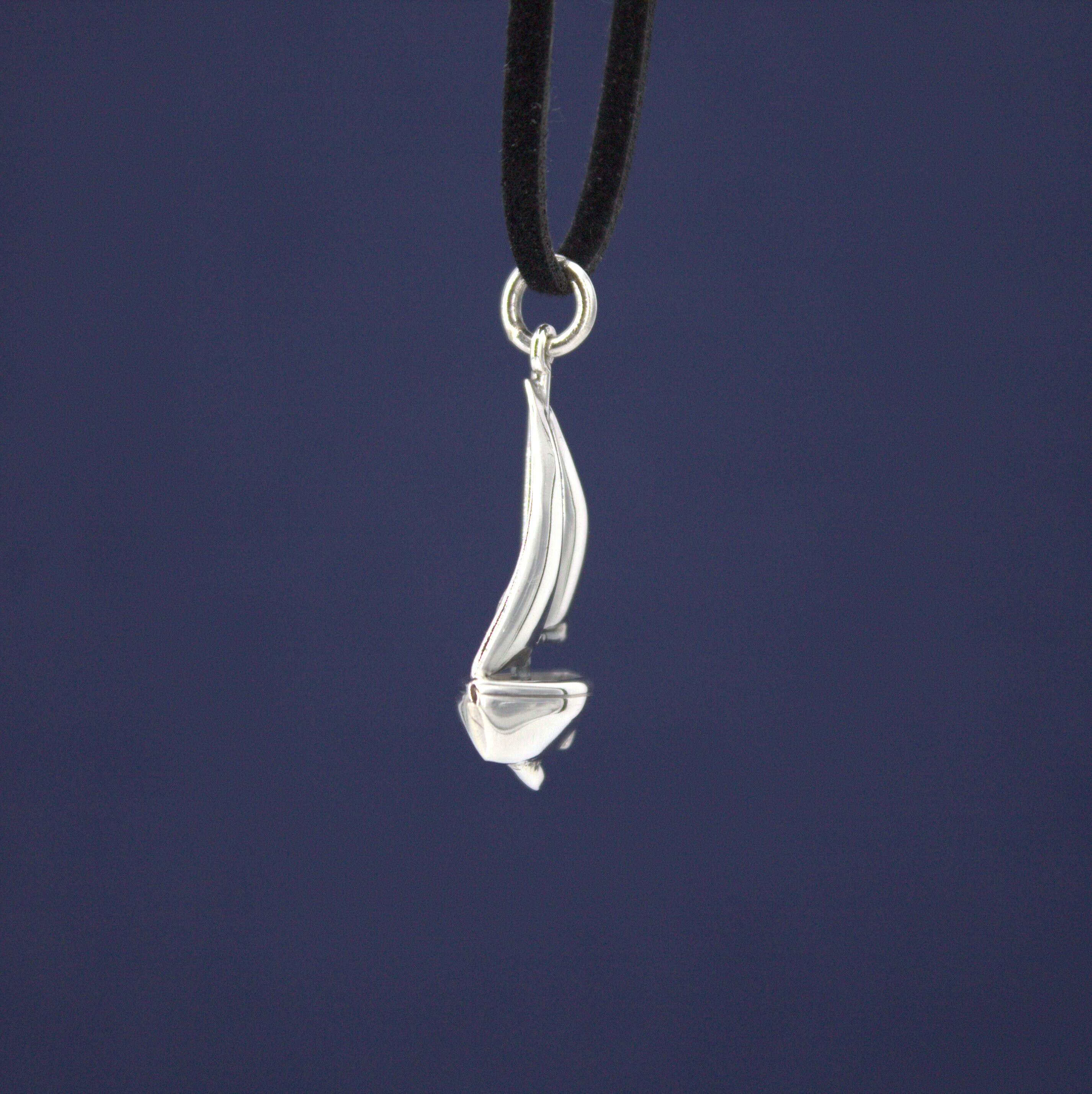Ciondolo Barca A Vela In Argento 925: Gioiello Miniatura 1,7cm Per Collana Uomo E Donna