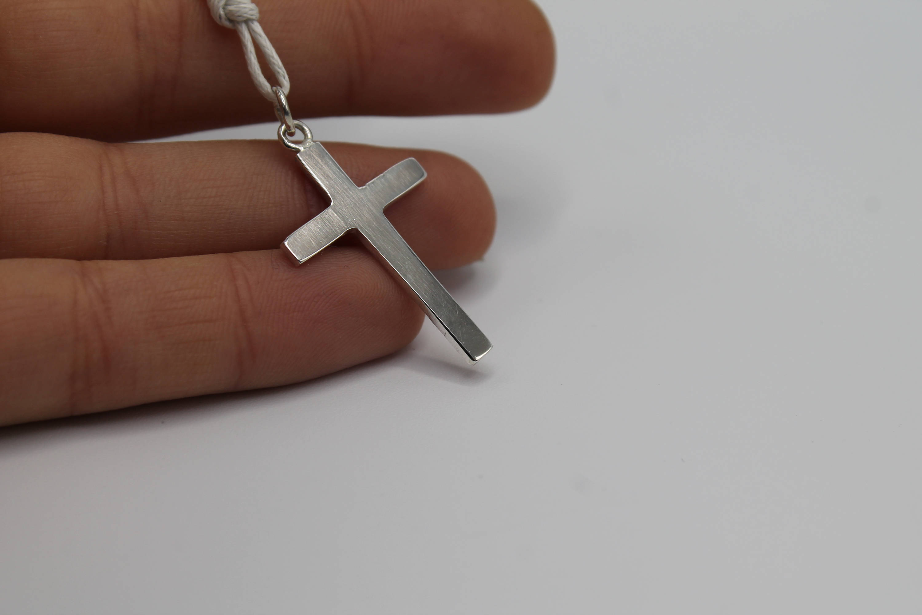 Ciondolo Croce Basca Talisman - Argento Rodiato 925 Con Catenina
