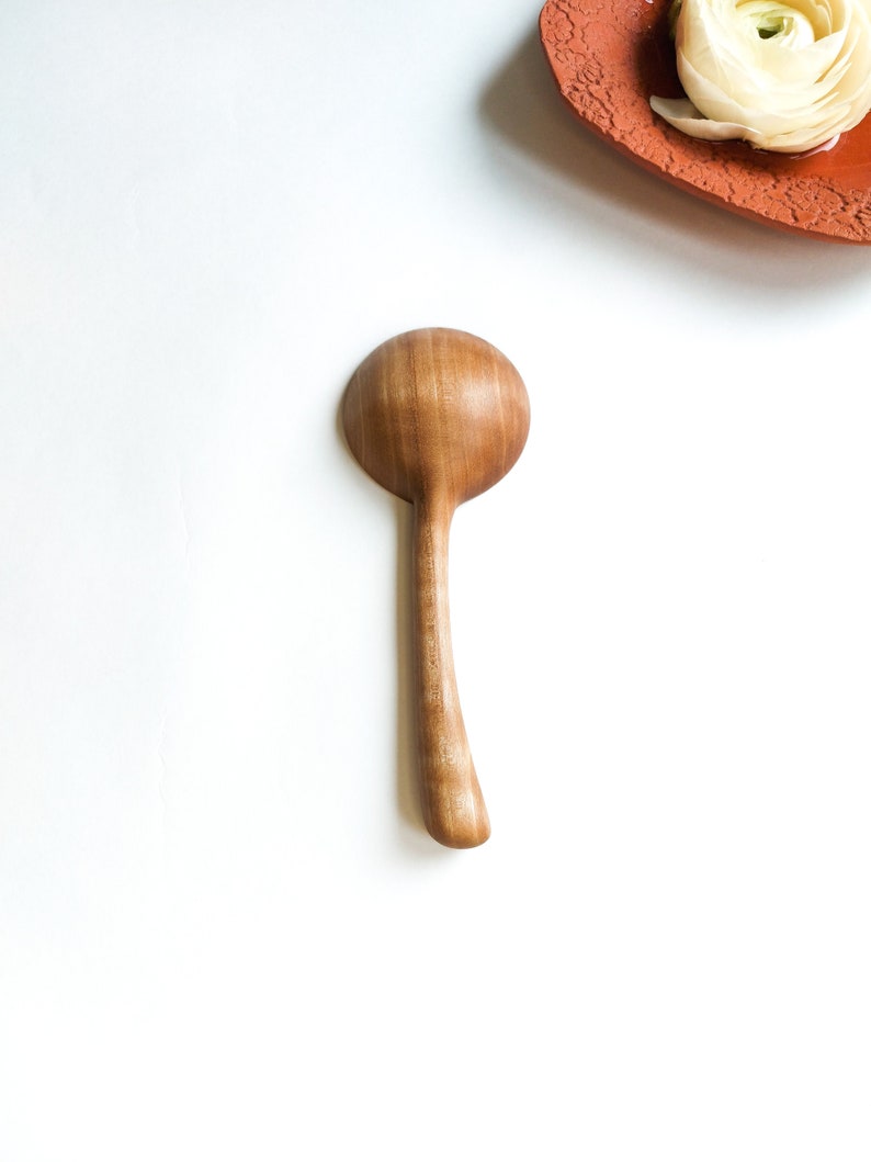 Have a Coffee scoop and coffee will be always good. Traditional handcrafted HQ Walnut wood measuring spoon image 3